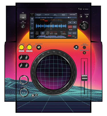 Pioneer DJ XDJ 700 Skin Synthwave Horizon